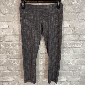 Lululemon Wunder Under Crop *Textured Ziggy Wee October Angel Wing / Soot Light